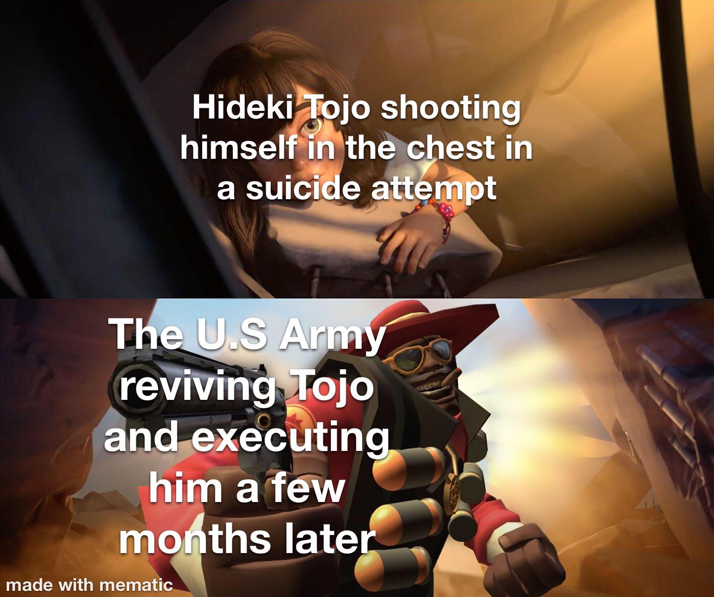 Tojo failed suicide